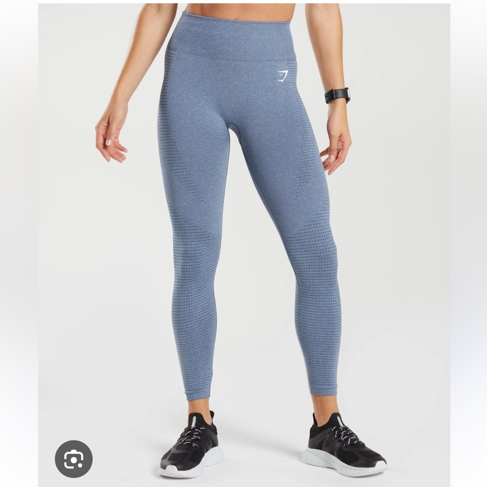 Gymshark Vital Seamless Leggings in Evening Blue Marl